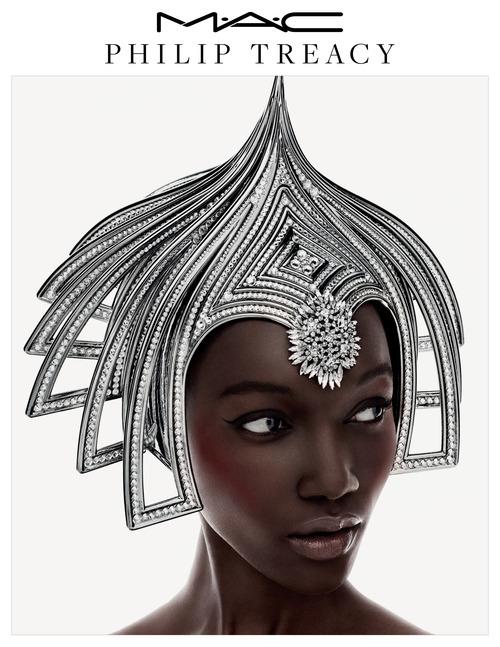 Philip Treacy  para  M∙A∙C. Una verdadera reina&nbsp;negra.