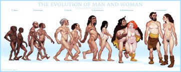 evolving-evolution hombre y mujer