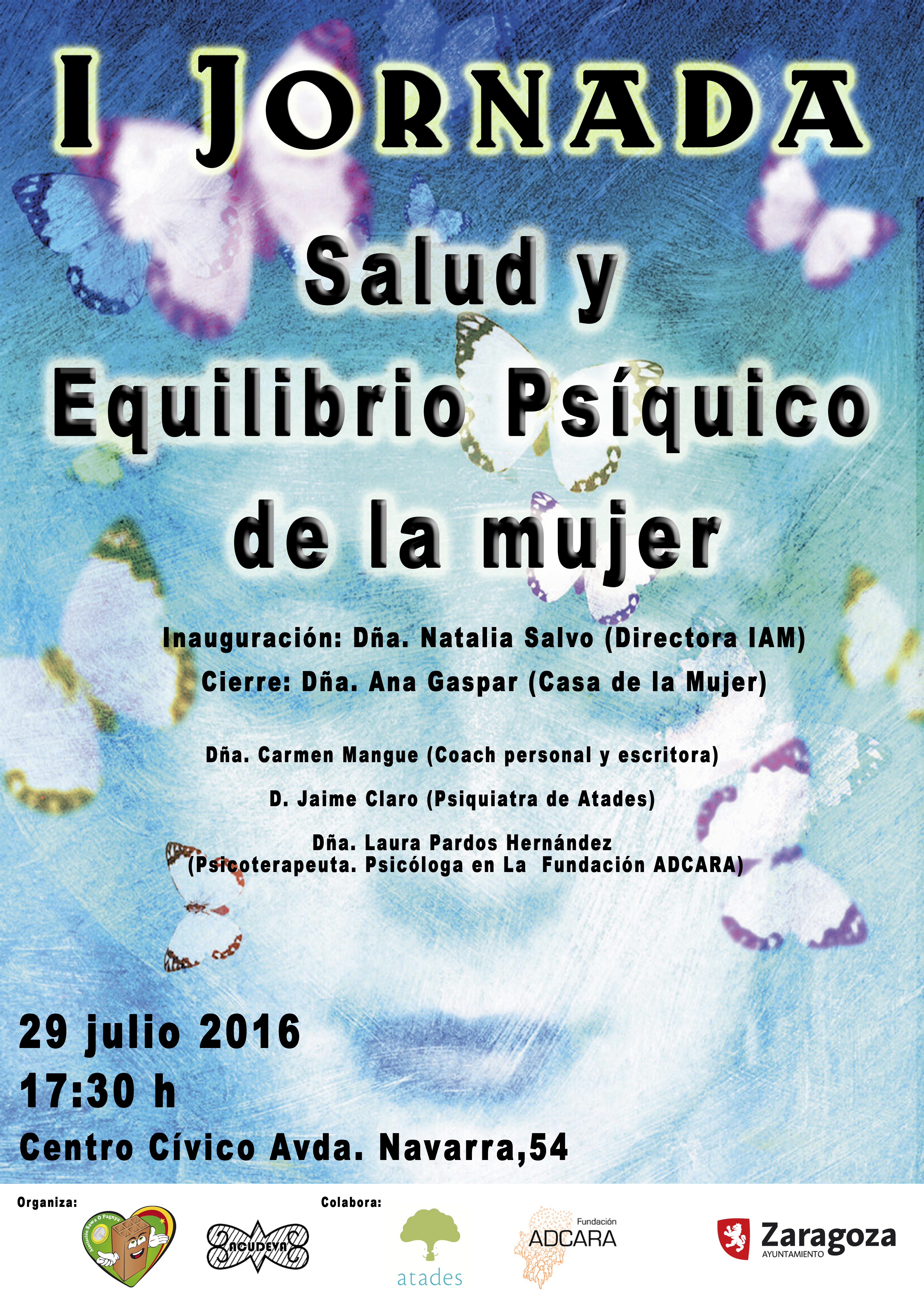 cartel I jornada salud y equilibrio psi de la mujer