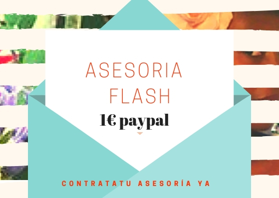 Asesoramiento flash. Contrátalo ya solo por 1€.&nbsp;Paypal