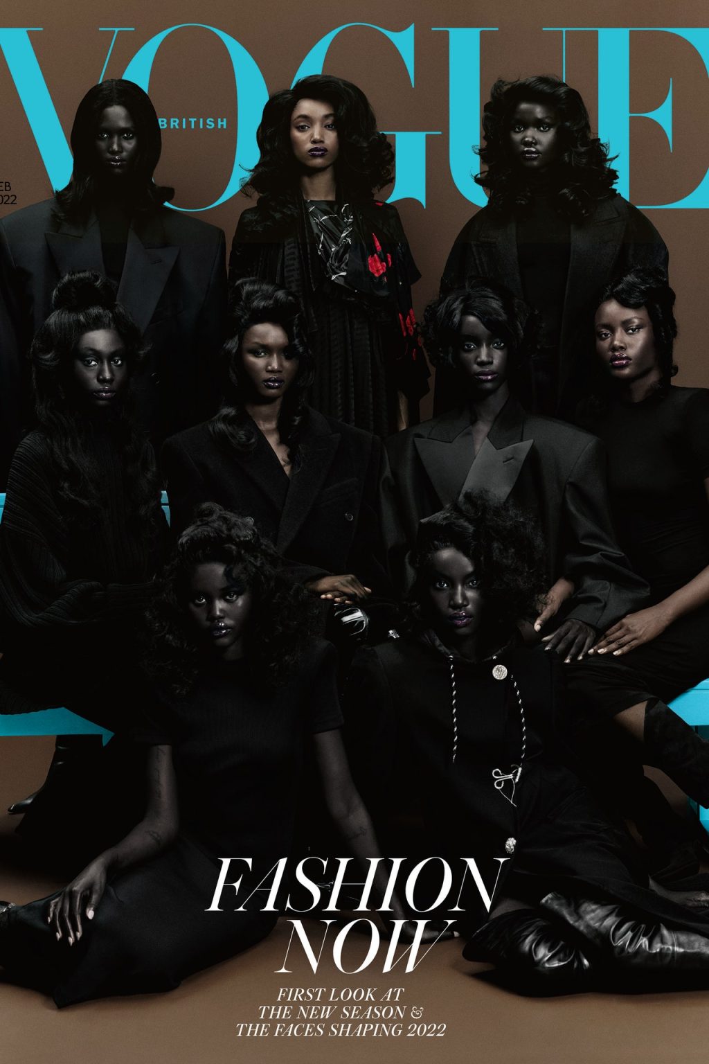 El VOGUE Británico reivindica la belleza africana poniendo nueve modelos negras de ese continente en su&nbsp;portada