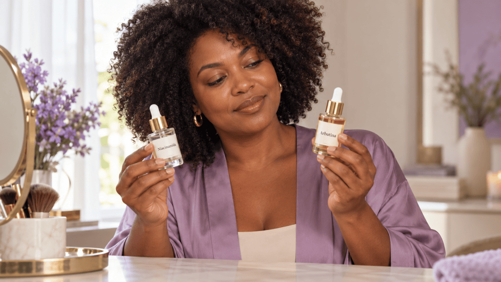 ¿Cuál es el mejor antimanchas  niacinamide versus&nbsp;arbutina?